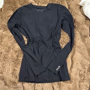 Figs Black Long Sleeve Underscrub XS